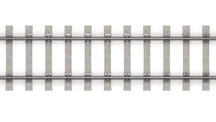 3d rails horizontal top view