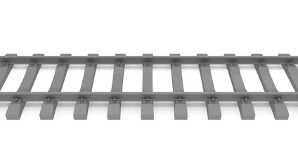 3d rails horizontal untextured gray