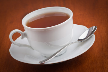 Cup of tea on the table