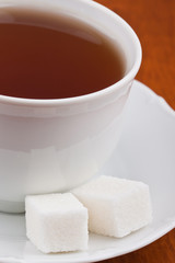 Cup of tea on the table