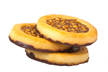 Cookies on a white background