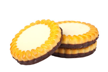 Cookies on a white background