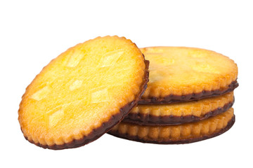 Cookies on a white background