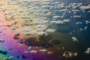 Fototapeta na wymiar coloured-ocean-clouds