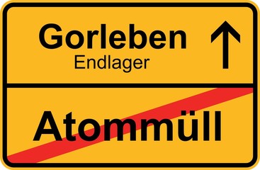 Obraz premium Gorleben - Atommüll