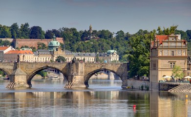 Naklejka premium vue de prague