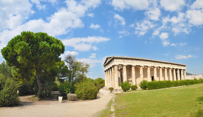 Fototapeta na wymiar The temple of Hephaestus, Athena, Greece