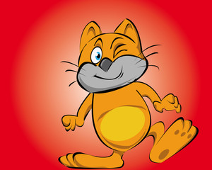 Obraz premium yellow cat