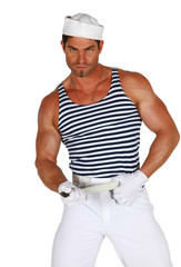 sexy musclé, le marin