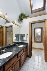 Bathroom with skylight