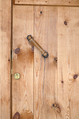 Closed Wooden Barn Door