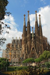 Sagrada Familia cathedral - obrazy, fototapety, plakaty