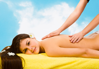 Obraz na płótnie Canvas Spa Relaxing.Massage