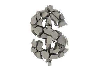 Broken Dollar symbol