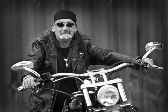 old cool biker