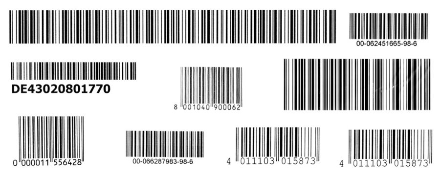 stripes of bar codes