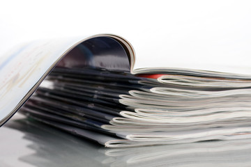 stack of magazines