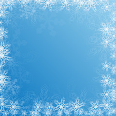 Fototapeta na wymiar chrismas background with snowflakes