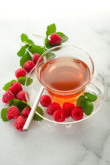 raspberry tea-te al lampone