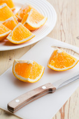 Fototapeta na wymiar cut orange