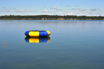 Floating Tube on Lake