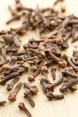 cloves on kitchen table