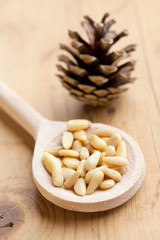 the pine nuts
