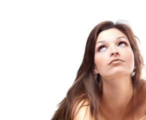 Fototapeta premium shot of a satisfied, fresh and young beautiful woman..