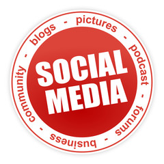 Button - Social Media Web 2.0 Community Rot