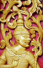 Carving on the door