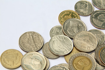 Thai coins isolated