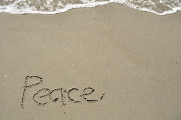Peace Written in the Sand