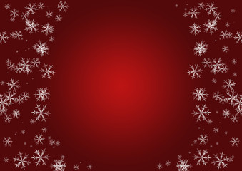 Schneeflocken - Rahmen - Weinachtszeit