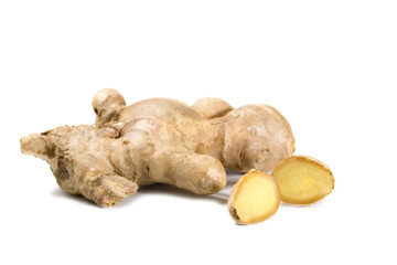 Ingwerwurzel isoliert