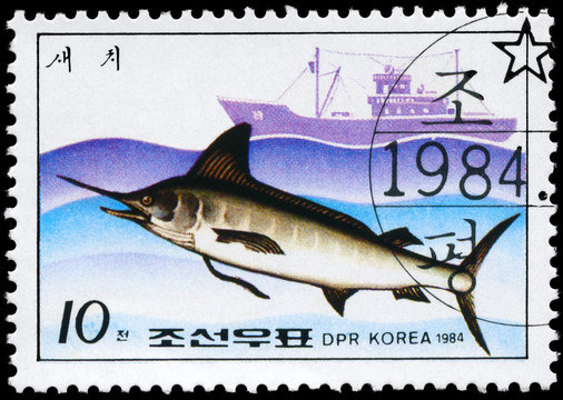 NORTH KOREA - CIRCA 1984 Marlin
