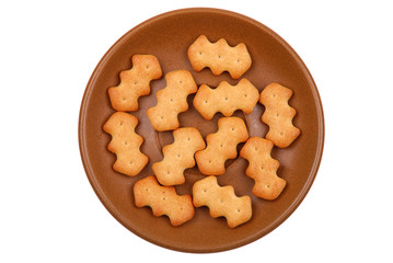 Background from cookies on white