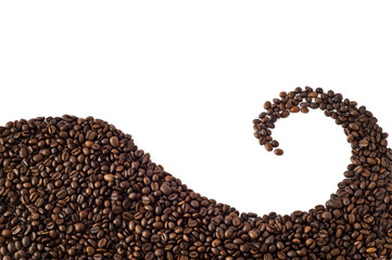 spiral of coffee beans 1