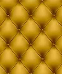Rolgordijnen Gele knoop-getuft leerachtergrond. Vector. © ecco