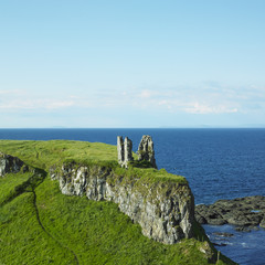 ruins of Dunseverick Castle, County Antrim, Northern Ireland