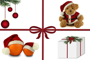 Christmas decoration isolated on white