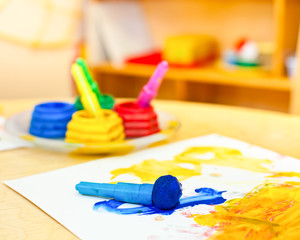 Children paintbrushes