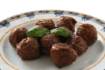 meatballs with basil