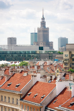 Warsaw and Palace of Culture and Science