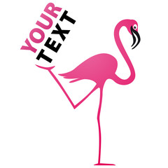 logo entreprise,logo flamant rose