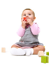 Baby with Blocks