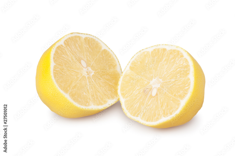 Wall mural lemons isolated on white background