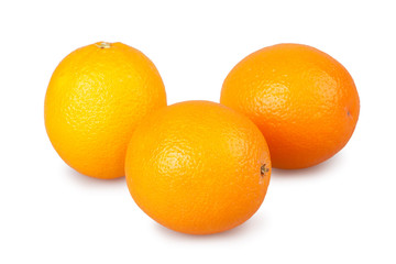 oranges  isolated on white background
