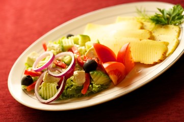 Tasty food on a table