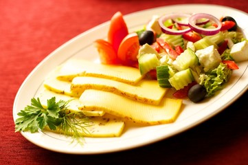 Tasty food on a table