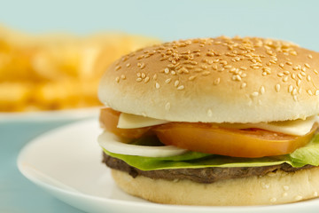 Ostrich Hamburger